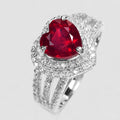 Blood Red Ruby 925 Sterling Silver Ring