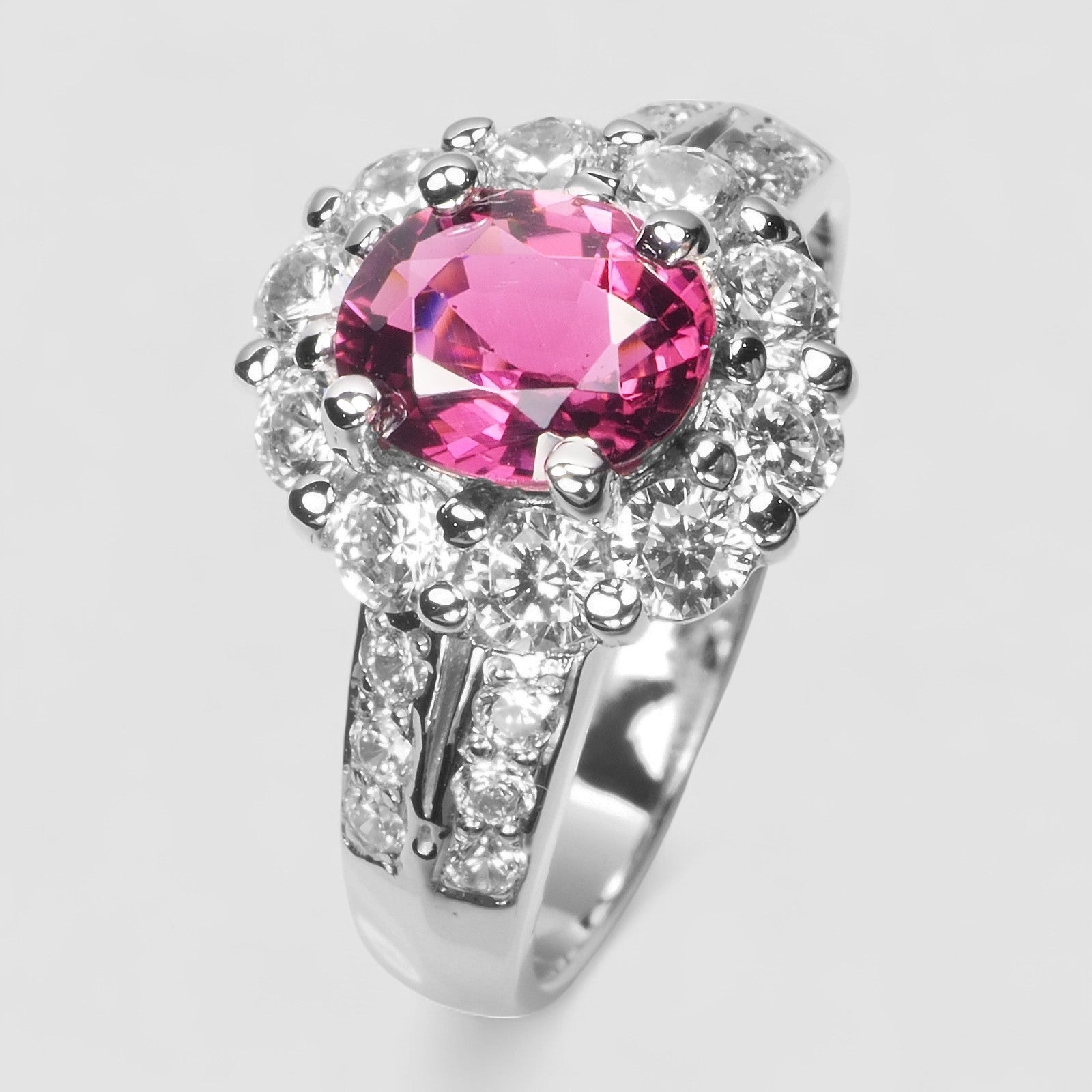Pink Tourmaline 925 Sterling Silver Ring