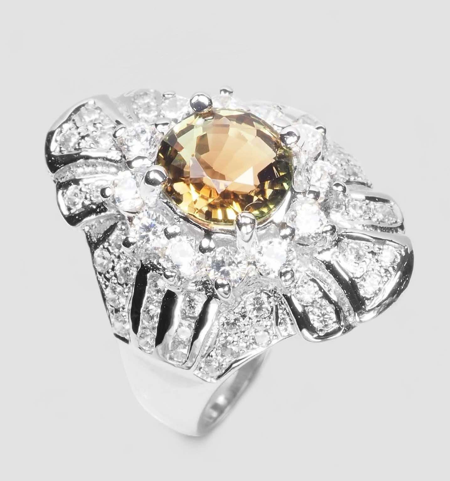 Green Tourmaline 925 Sterling Silver Ring