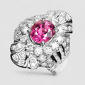 Gleaming Pink Tourmaline 925 Sterling Silver Ring