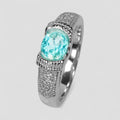 Blue Apatite 925 Sterling Silver Ring