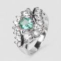 Handmade Luxurious Green Emerald Ring