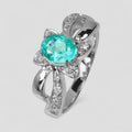 Neon Blue Apatite 925 Sterling Silver Ring