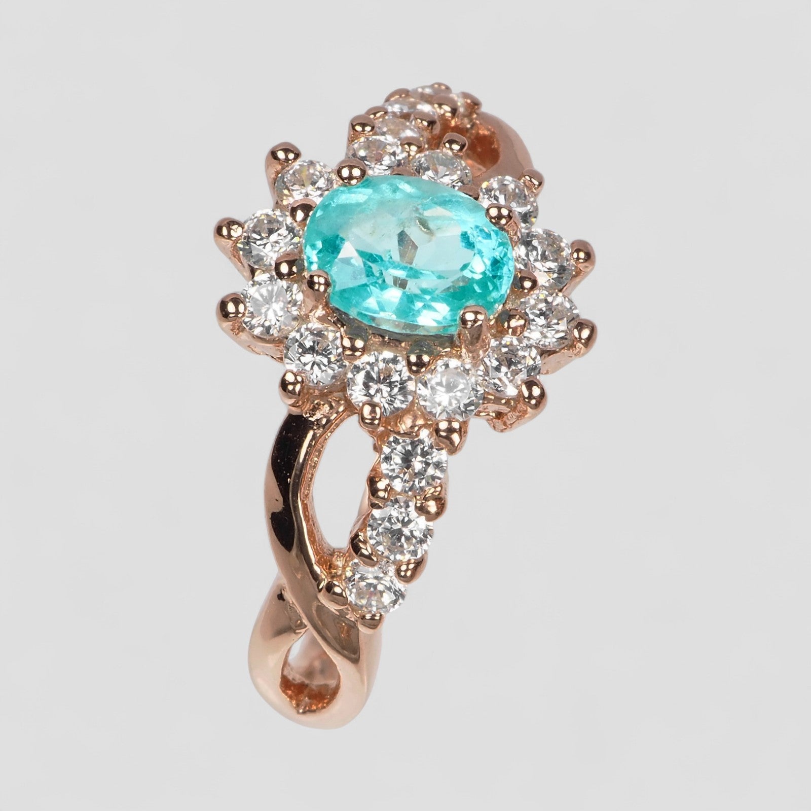 Paraiba Tourmaline 925 Sterling Silver Ring