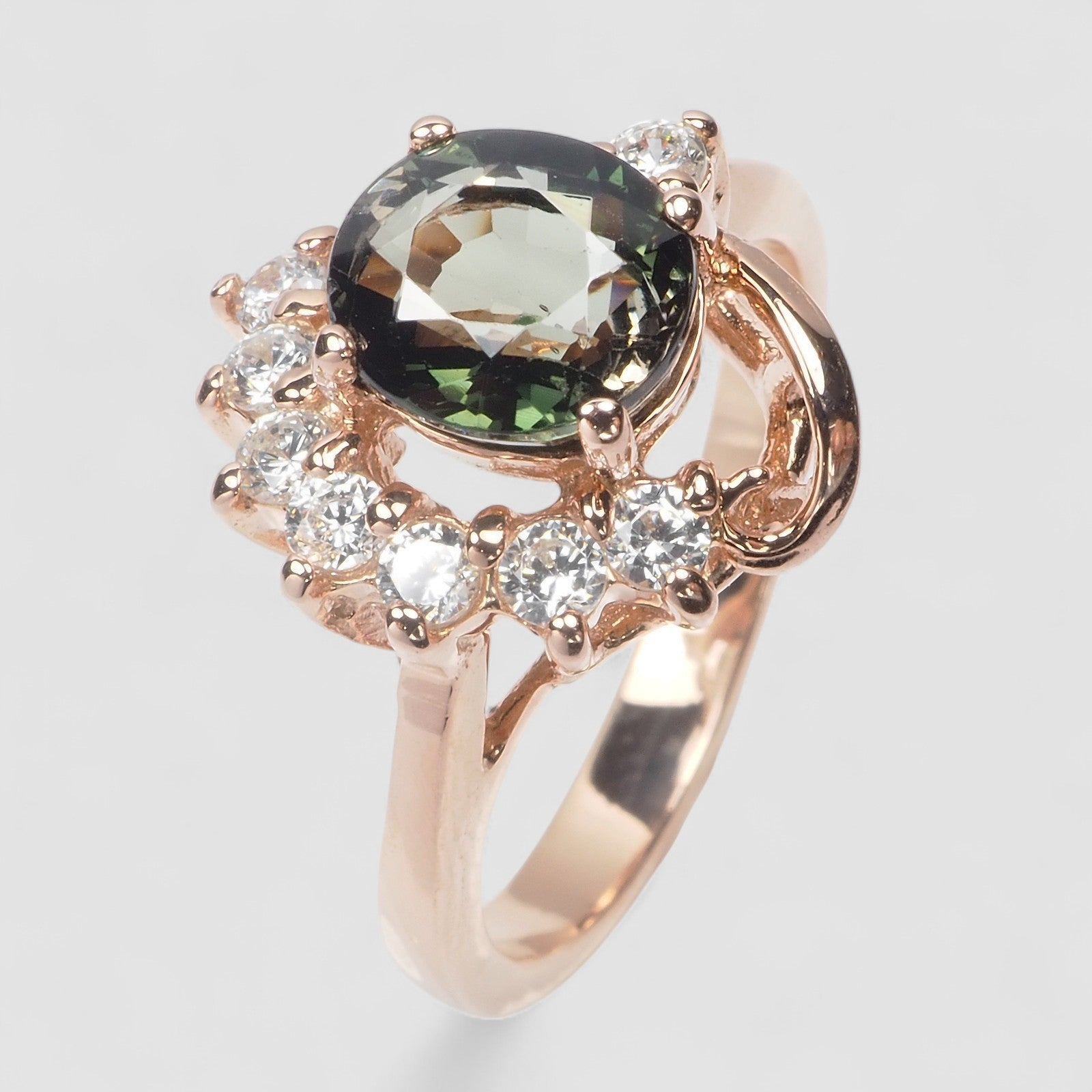 Green Tourmaline 925 Sterling Silver Ring