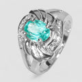 Blue Apatite 925 Sterling Silver Ring
