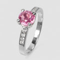 Pink Tourmaline 925 Sterling Silver Ring