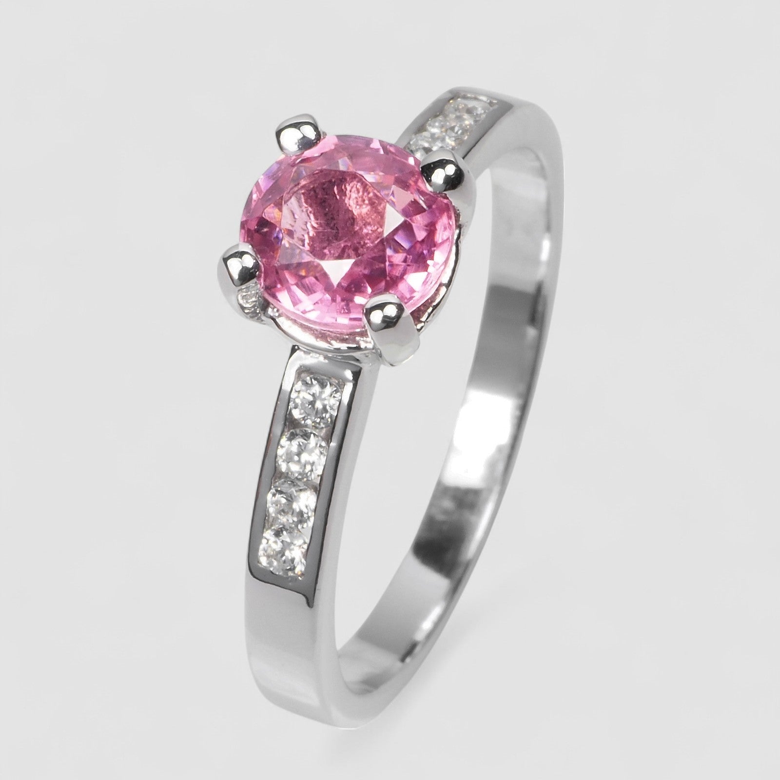 Pink Tourmaline 925 Sterling Silver Ring