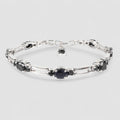 Blue Sapphire 925 Sterling Silver Bracelets, Natural Gemstone, Minimalist Bracelets