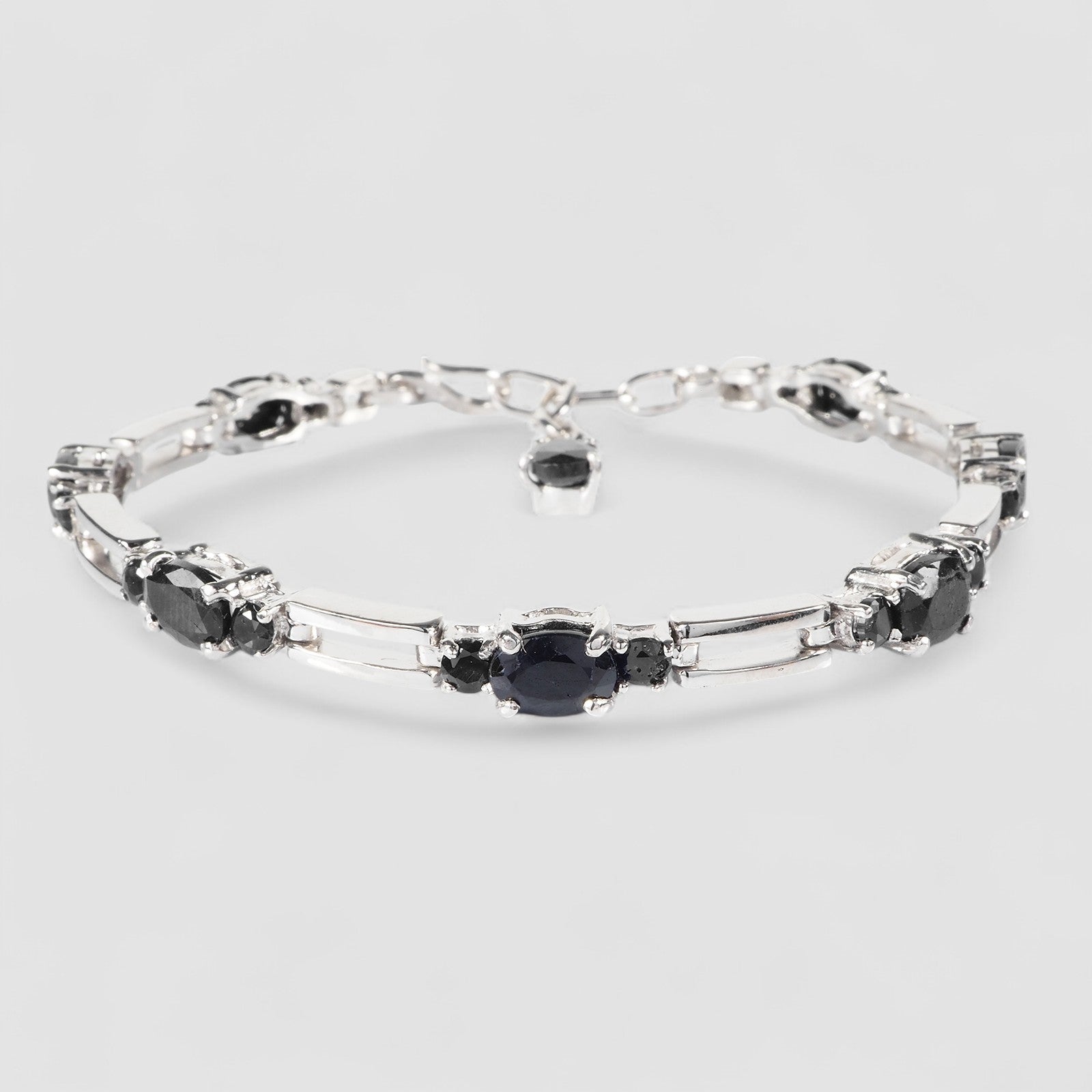 Blue Sapphire 925 Sterling Silver Bracelets, Natural Gemstone, Minimalist Bracelets