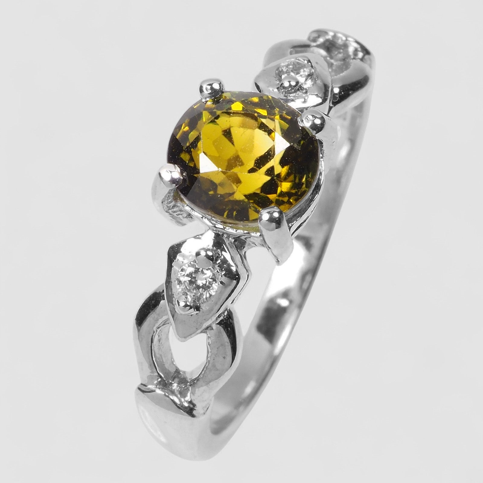 Green Tourmaline 925 Sterling Silver Ring