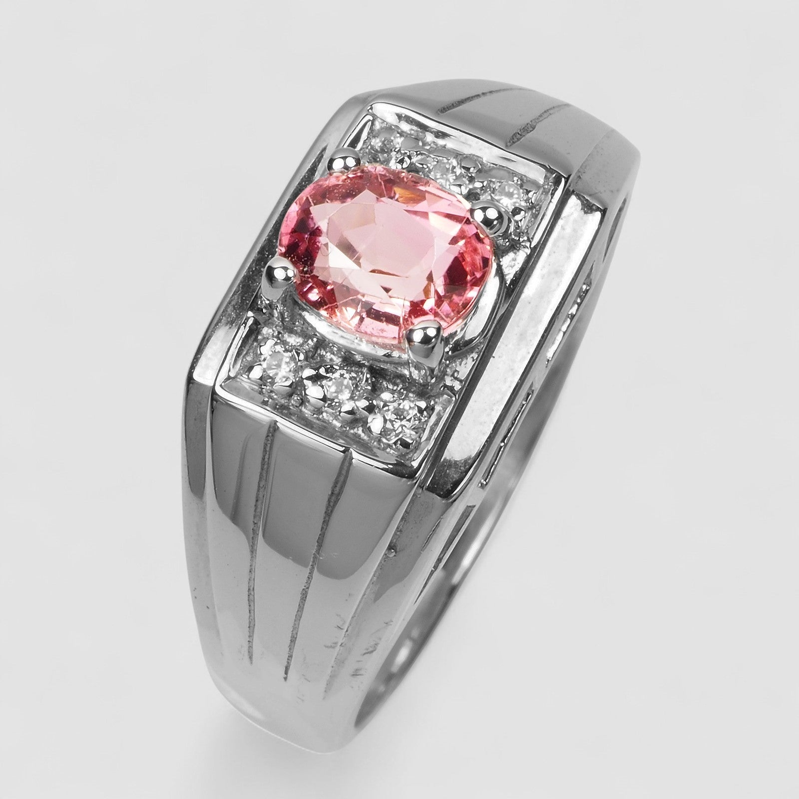 Pink Tourmaline 925 Sterling Silver Ring