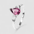 Pink Rhodolite Garnet 925 Sterling Silver Ring