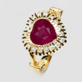 Blood Ruby 925 Sterling Silver Ring