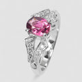 Pink Tourmaline 925 Sterling Silver Ring