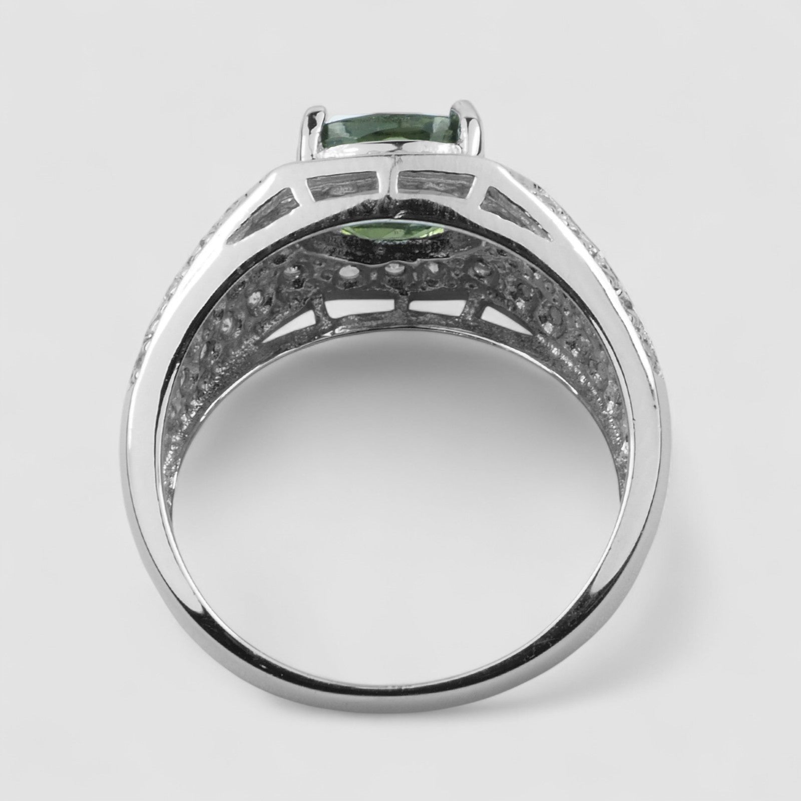 Green Tourmaline 925 Sterling Silver Ring
