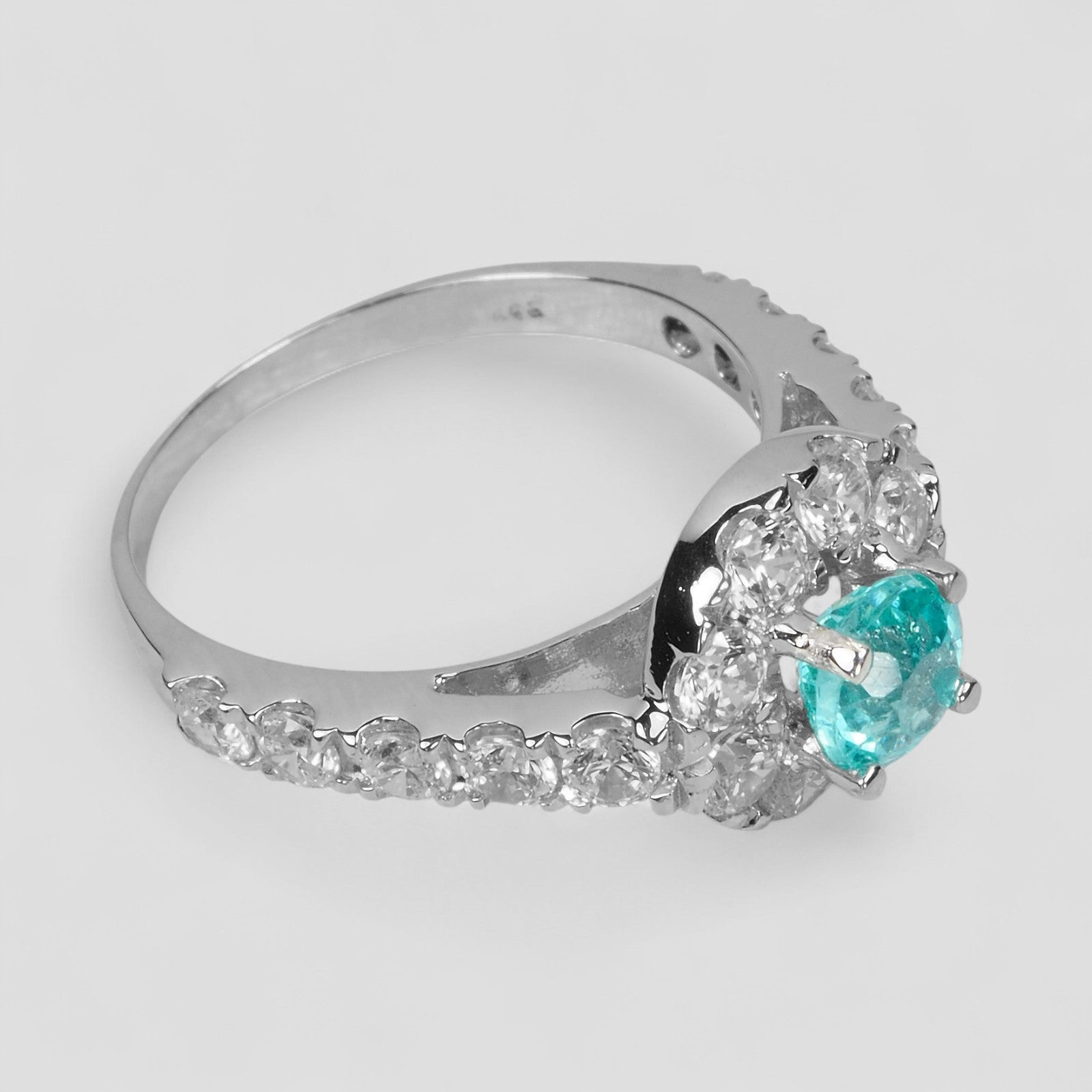 Neon Blue Apatite 925 Sterling Silver Ring