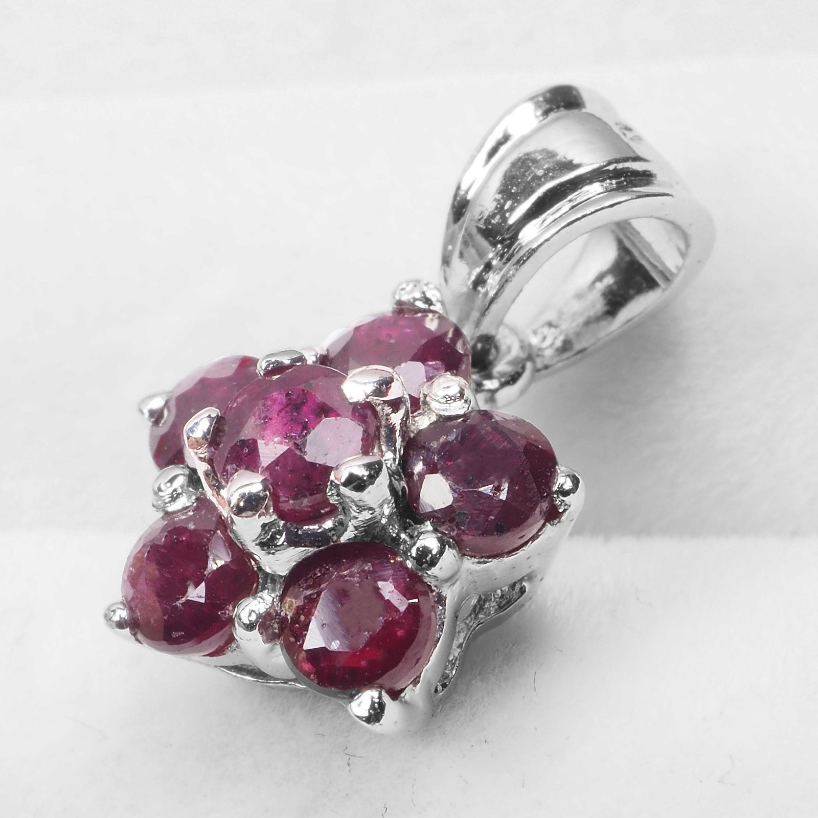 Red Ruby 925 Sterling Silver Pendants, 925 Unique Gift for Her, Natural Gemstone