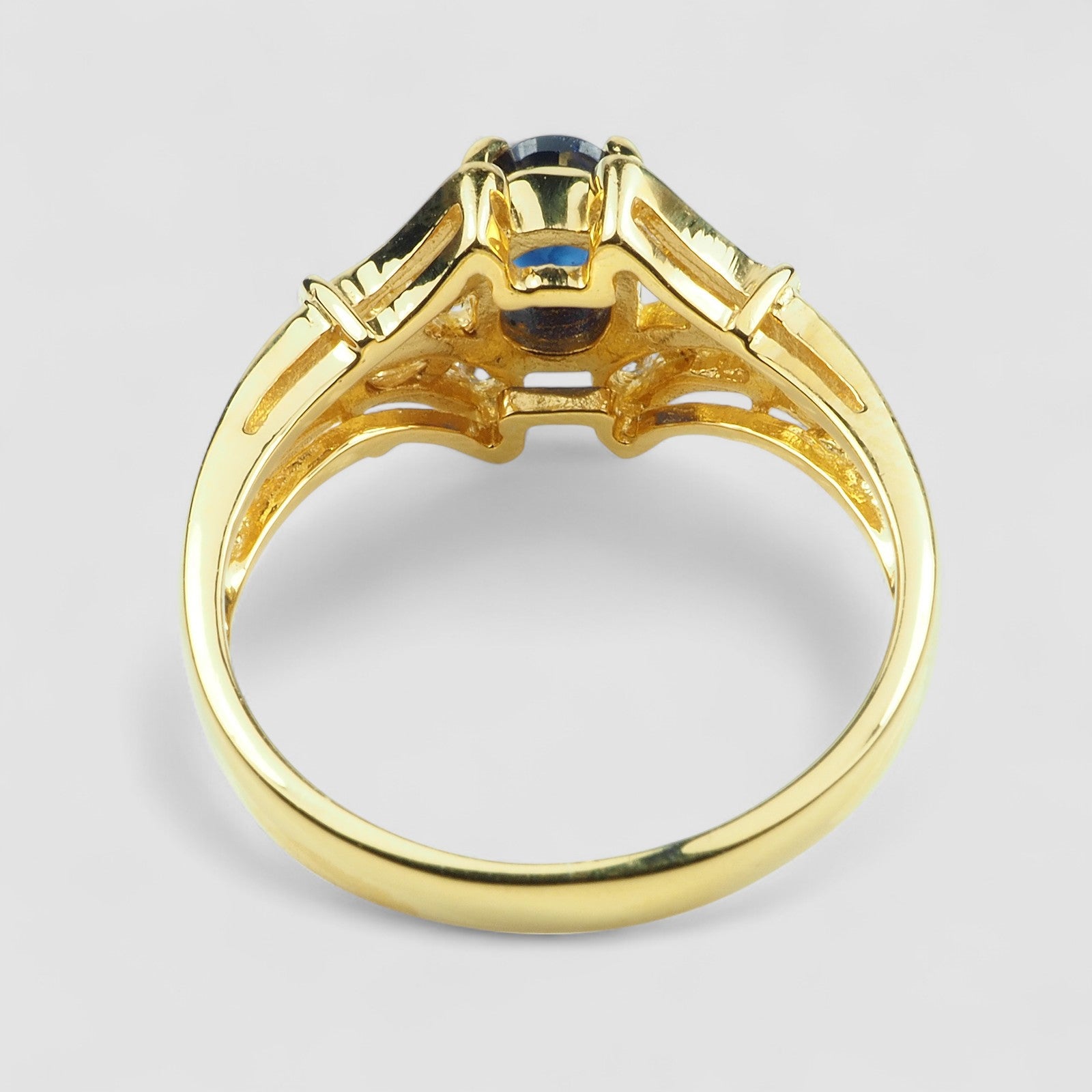 Blue Sapphire 925 Sterling Silver Ring
