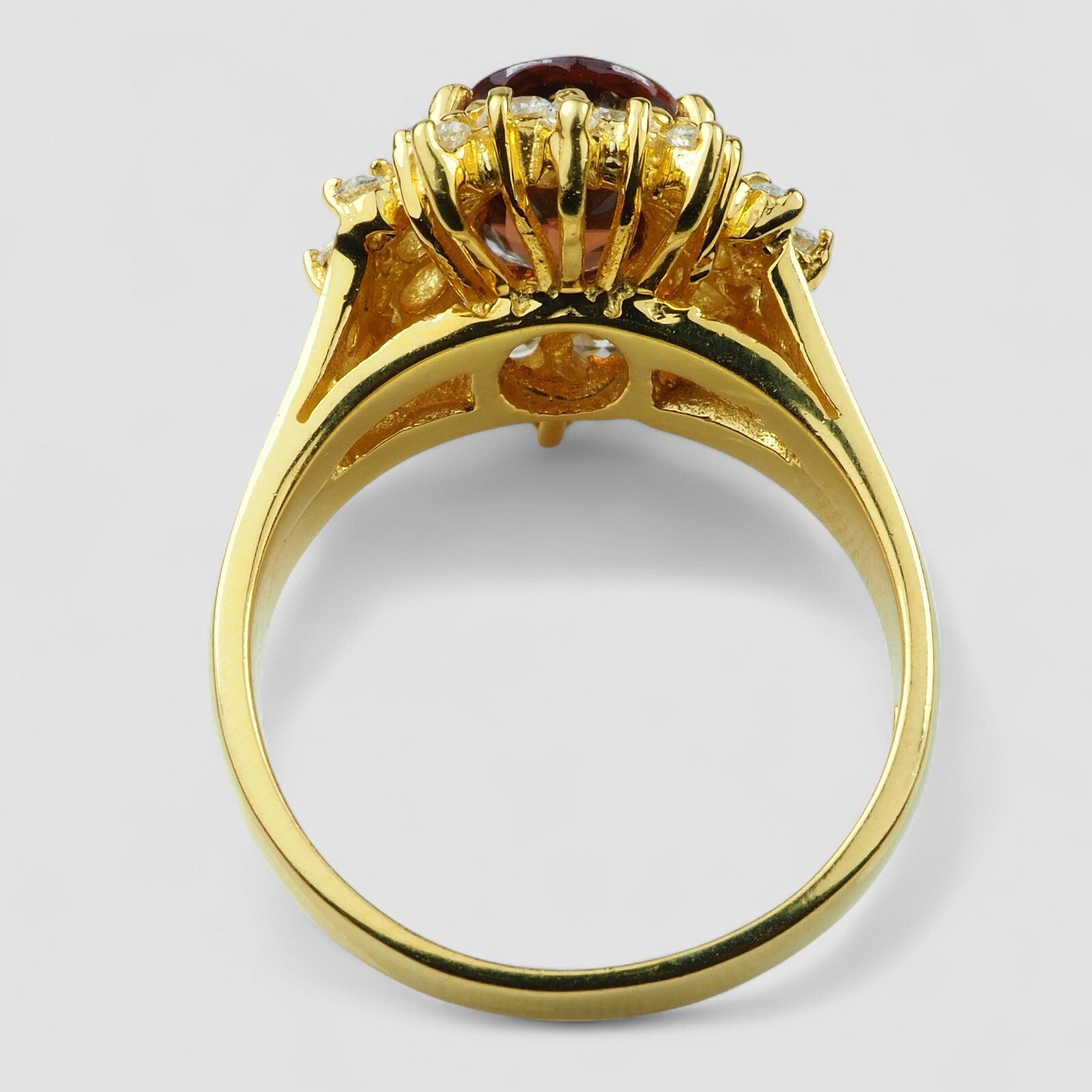 RED ZIRCON HANDMADE FINISH JEWELRY RINGS