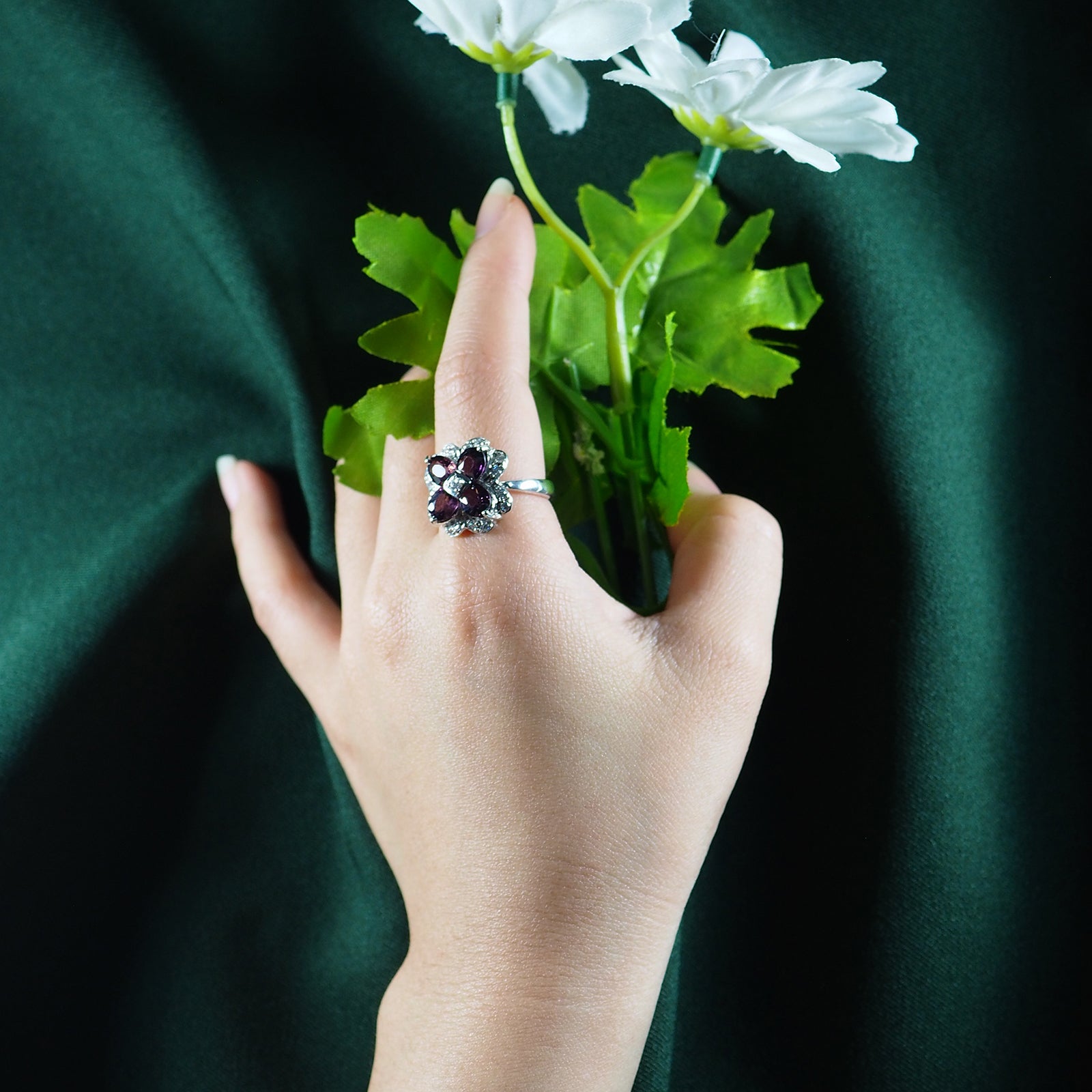 Purple Spinel 925 Sterling Silver Ring