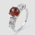 Fanta Orange Spessartite 925 Sterling Silver Ring