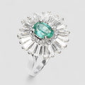 Natural Emerald 925 Sterling Silver Ring