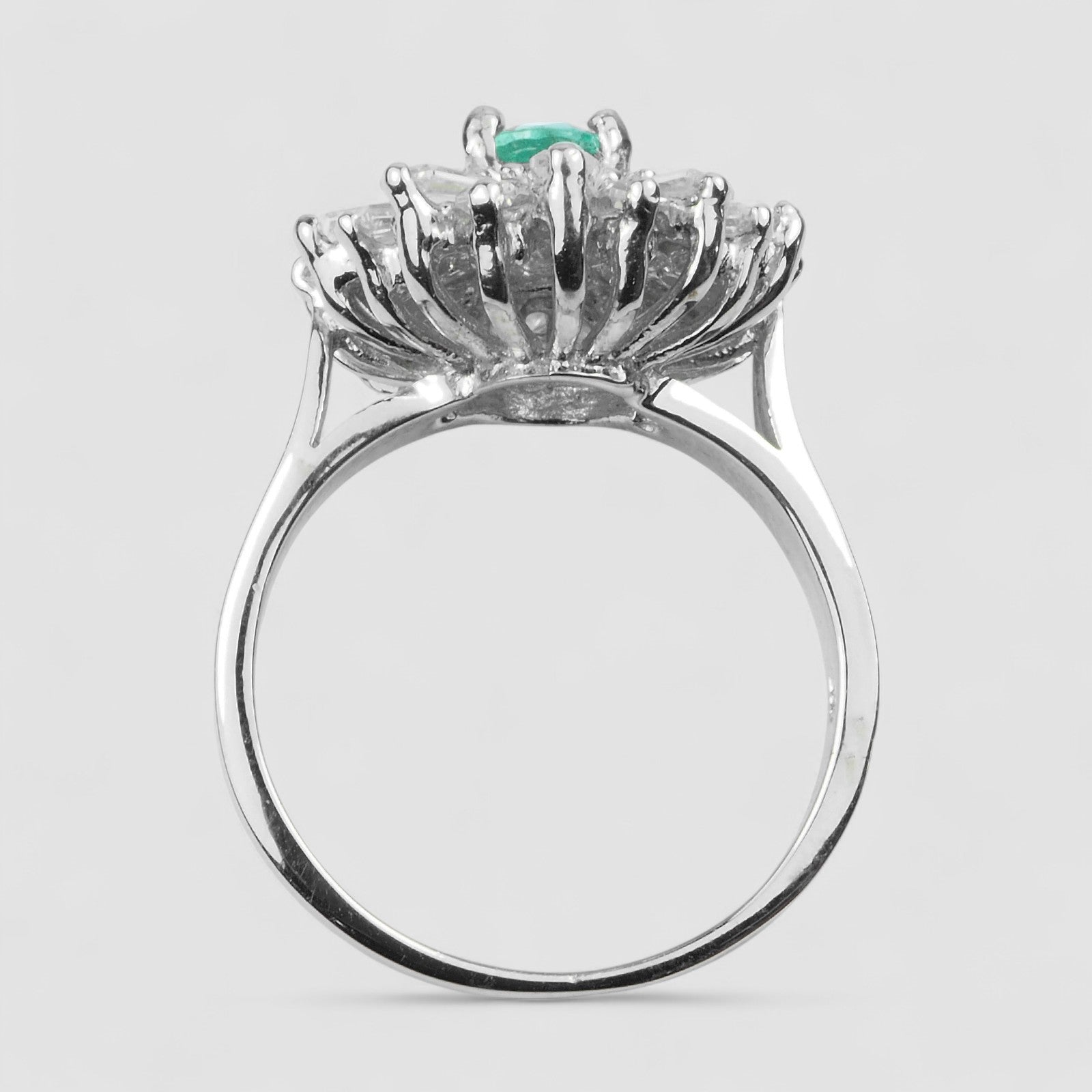 Natural Emerald 925 Sterling Silver Ring
