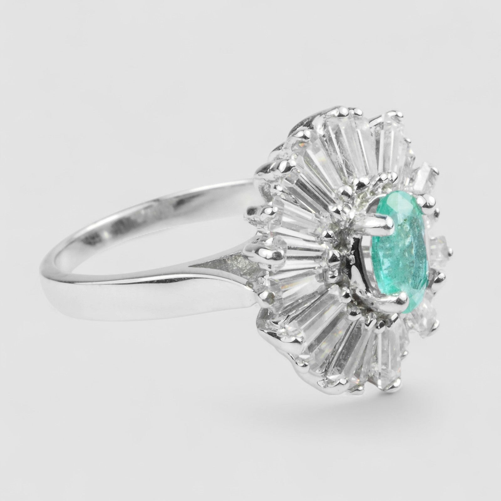 Natural Emerald 925 Sterling Silver Ring