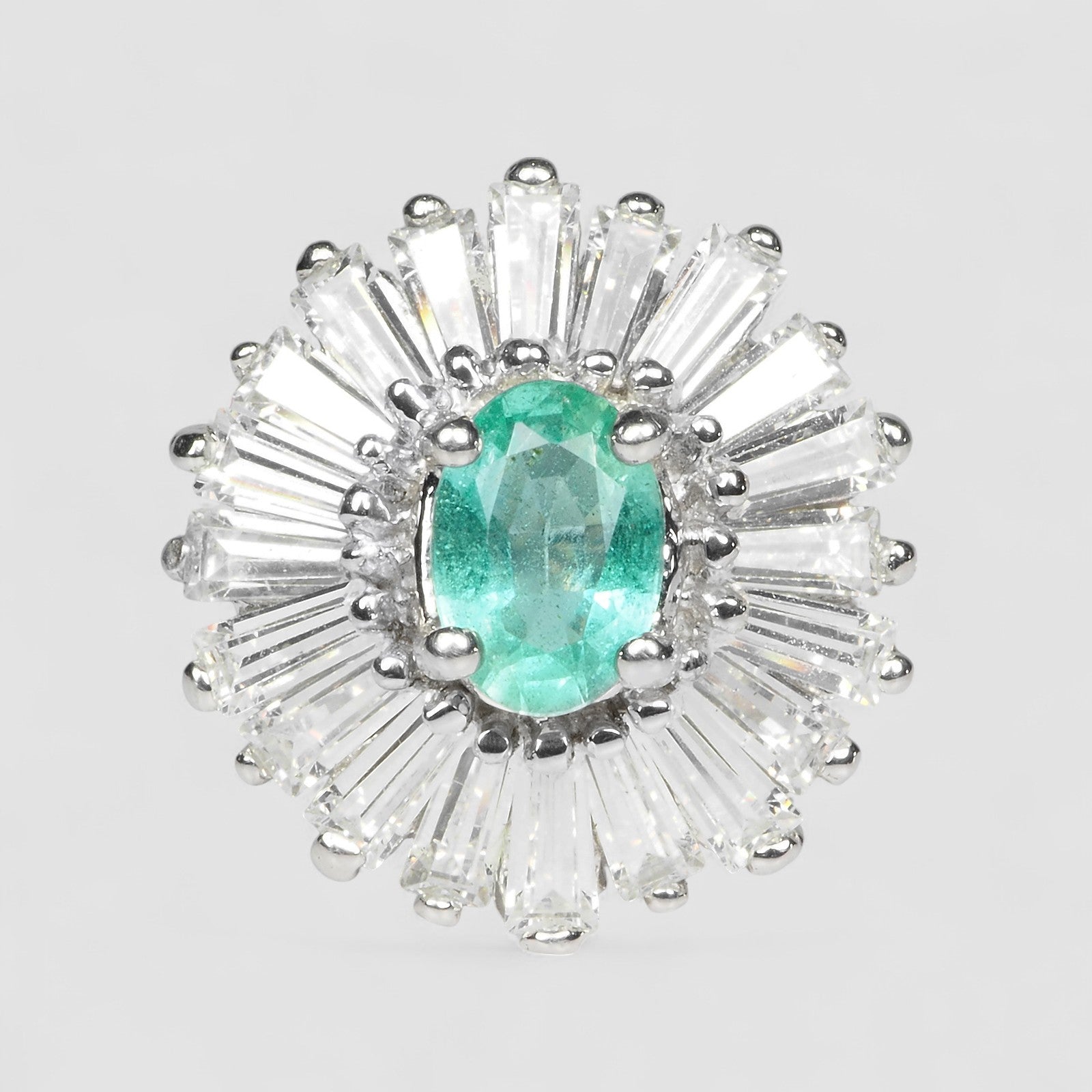Natural Emerald 925 Sterling Silver Ring