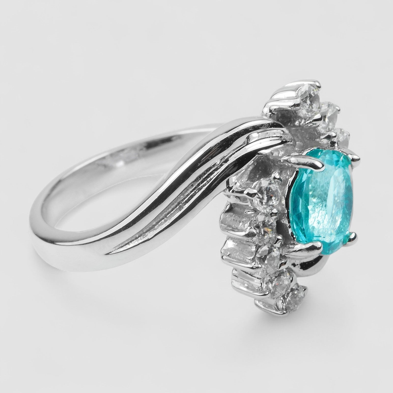 Neon Blue Apatite 925 Sterling Silver Rings