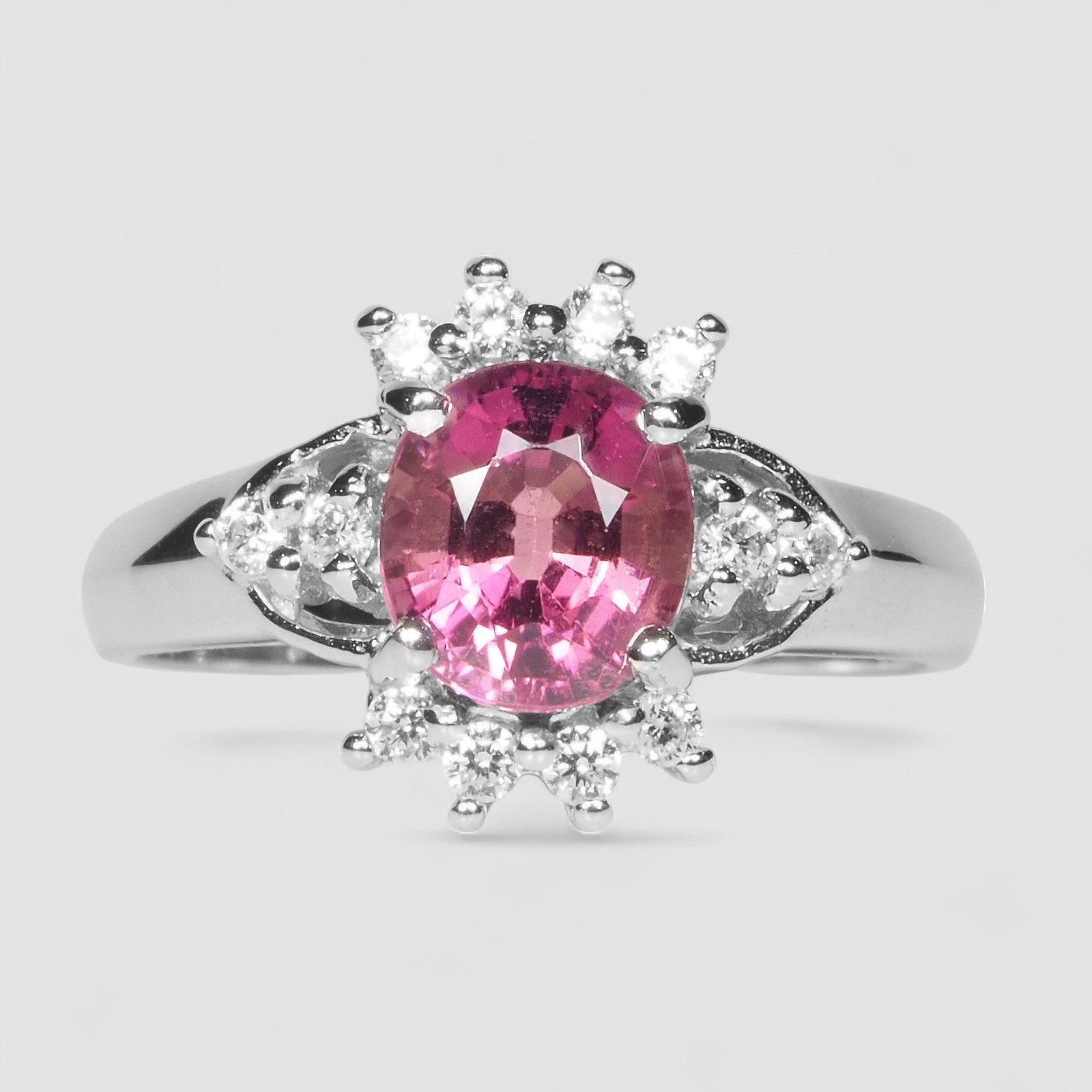 Cherry Blossom Pink Tourmaline Ring 925 Sterling Silver, All Occasion Everyday Ring, Free Resizing