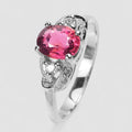 Gleaming Pink Tourmaline 925 Sterling Silver Ring