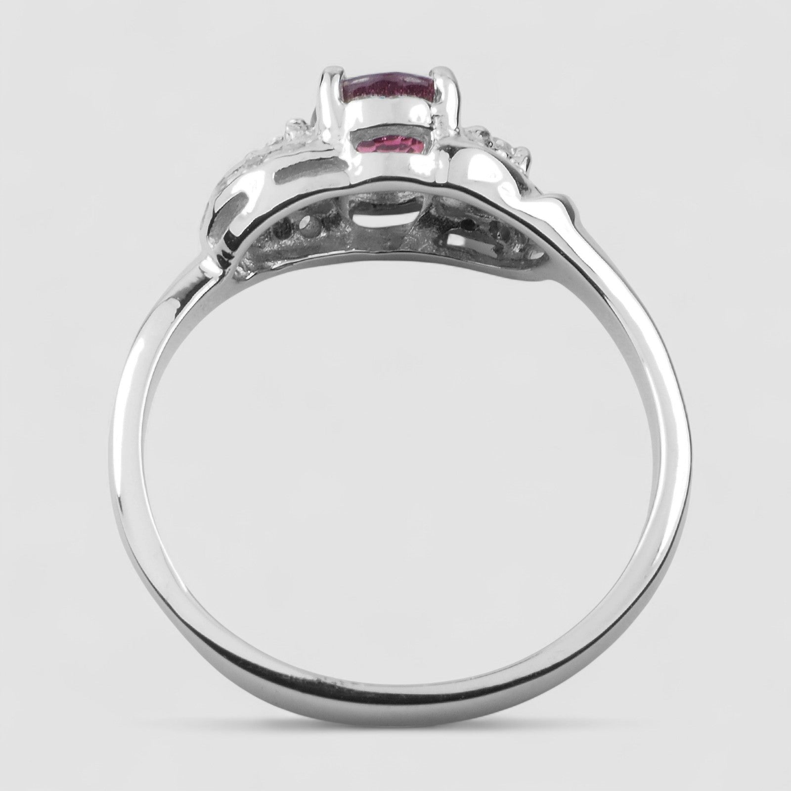 Gleaming Pink Tourmaline 925 Sterling Silver Ring