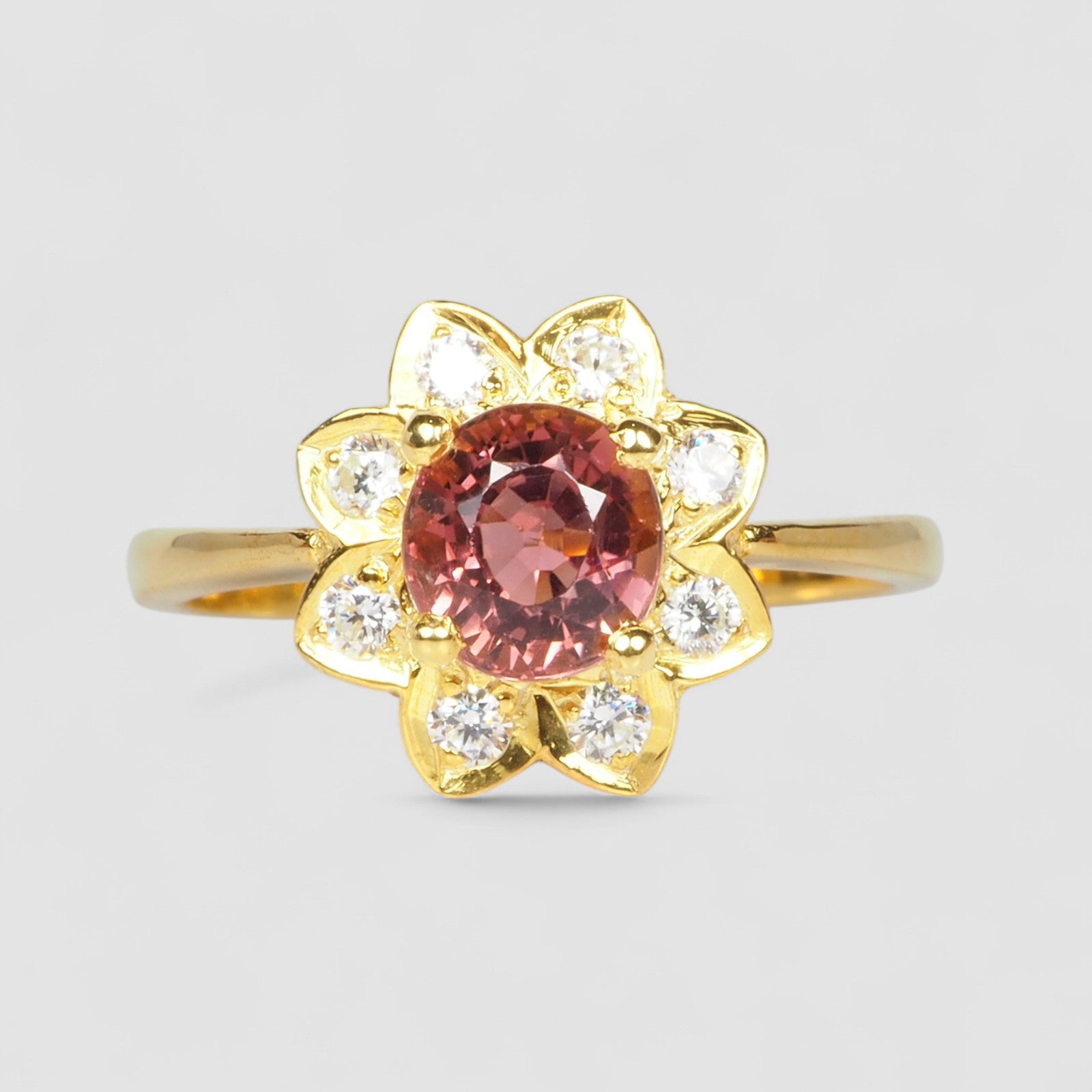 Pink Tourmaline 925 Sterling Silver Ring