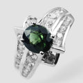 Forest Green Tsavorite Garnet Oval 925, Natural Gemstone, Everyday