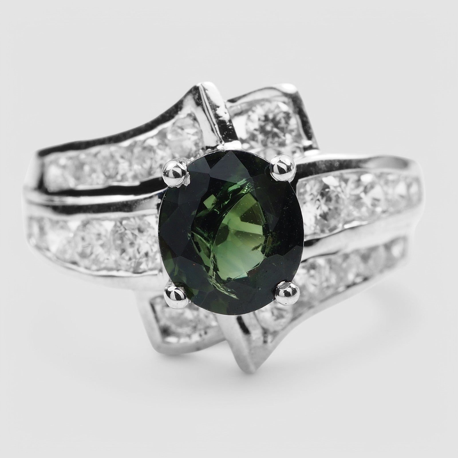 Forest Green Tsavorite Garnet Oval 925, Natural Gemstone, Everyday