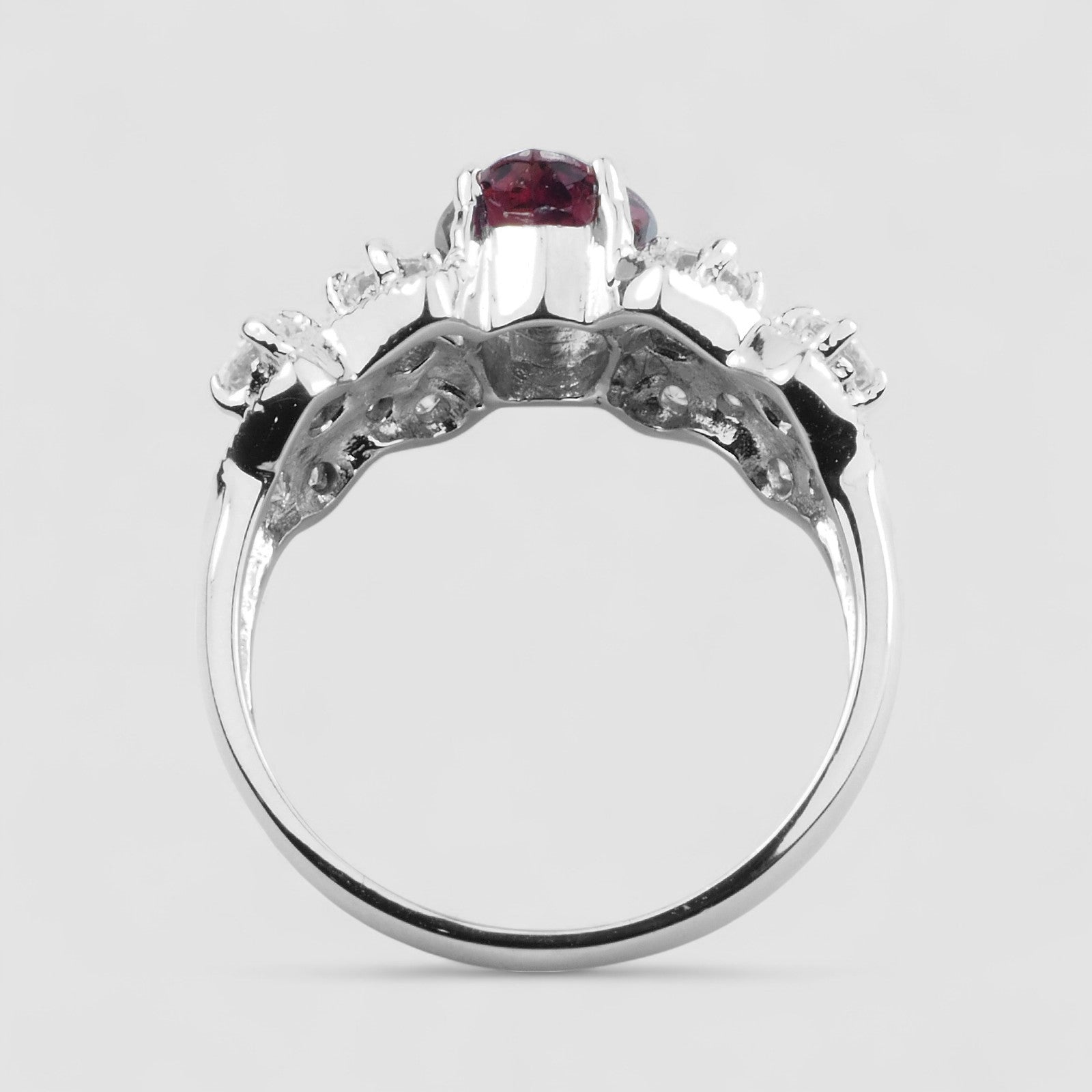 Teardrop Pink Tourmaline 925 Sterling Silver Ring