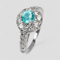 Neon Blue Apatite 925 Sterling Silver Ring