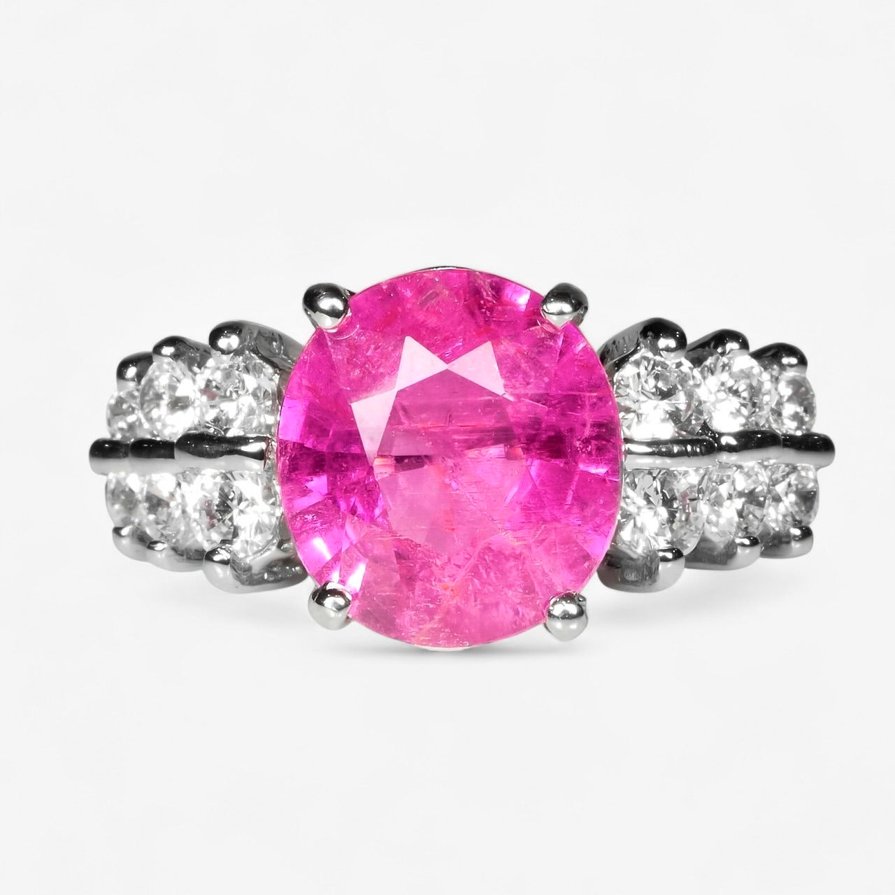 Pink Rubellite Tourmaline 925 Sterling Silver Ring