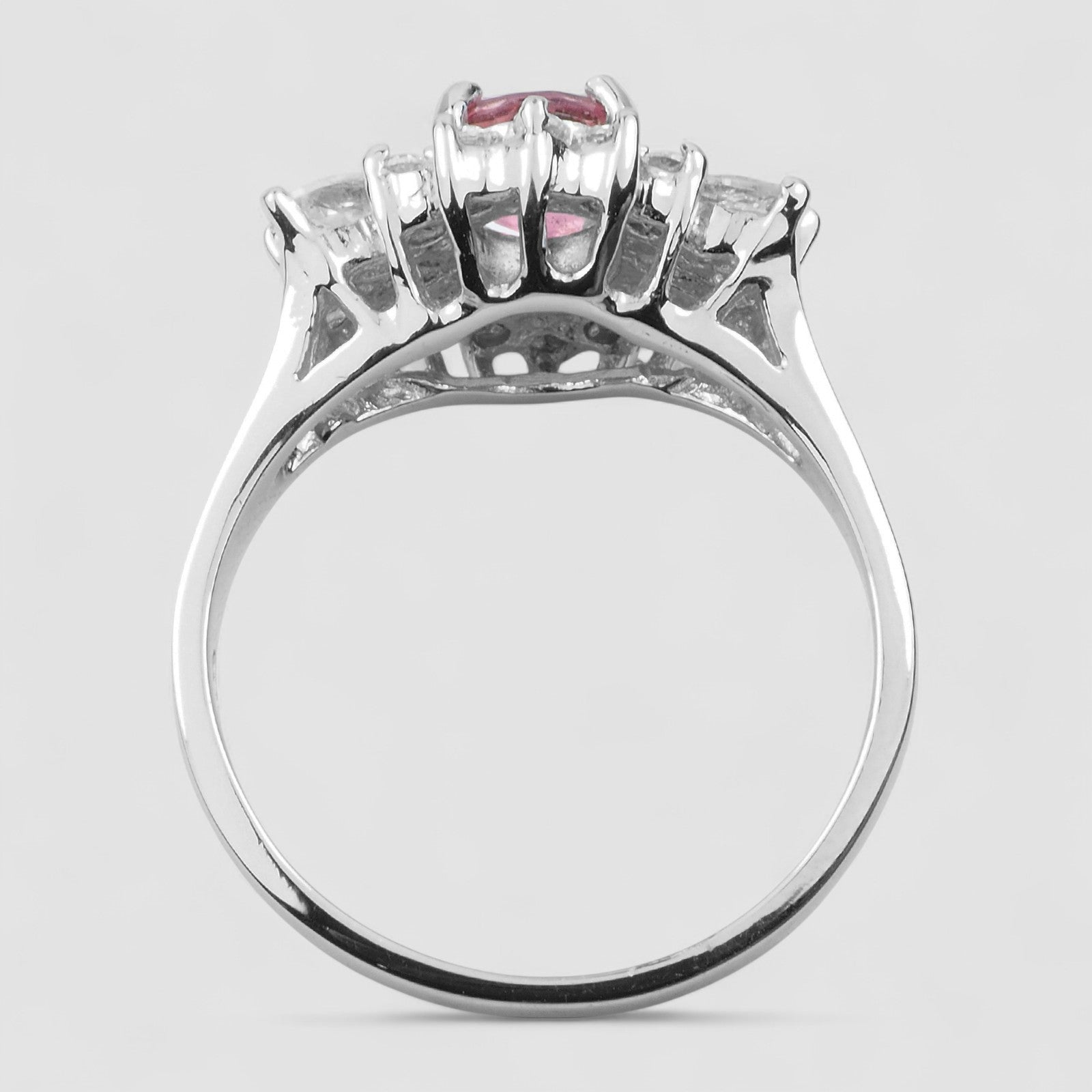 Pink Tourmaline 925 Sterling Silver Ring