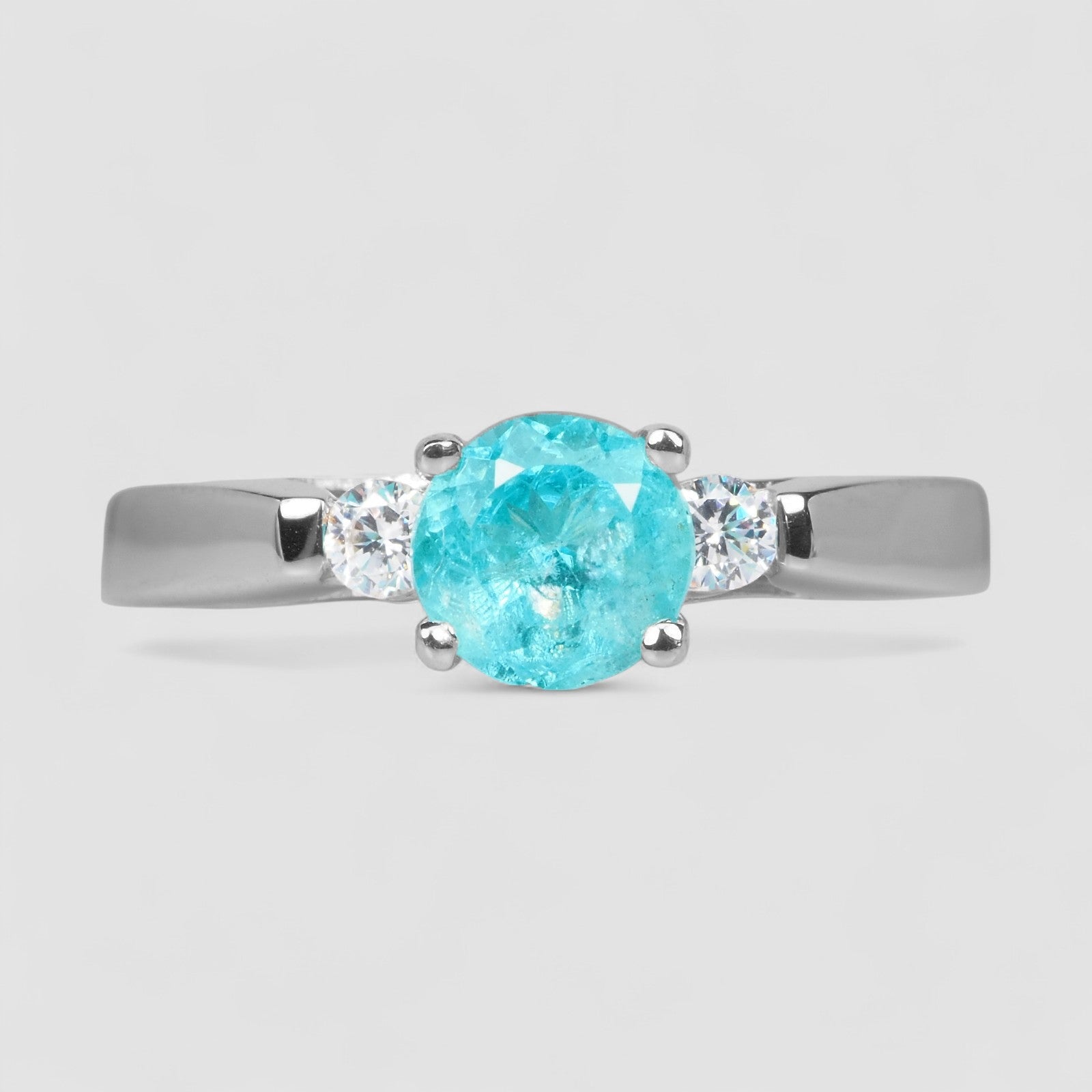 Neon Blue Apatite 925 Sterling Silver Ring