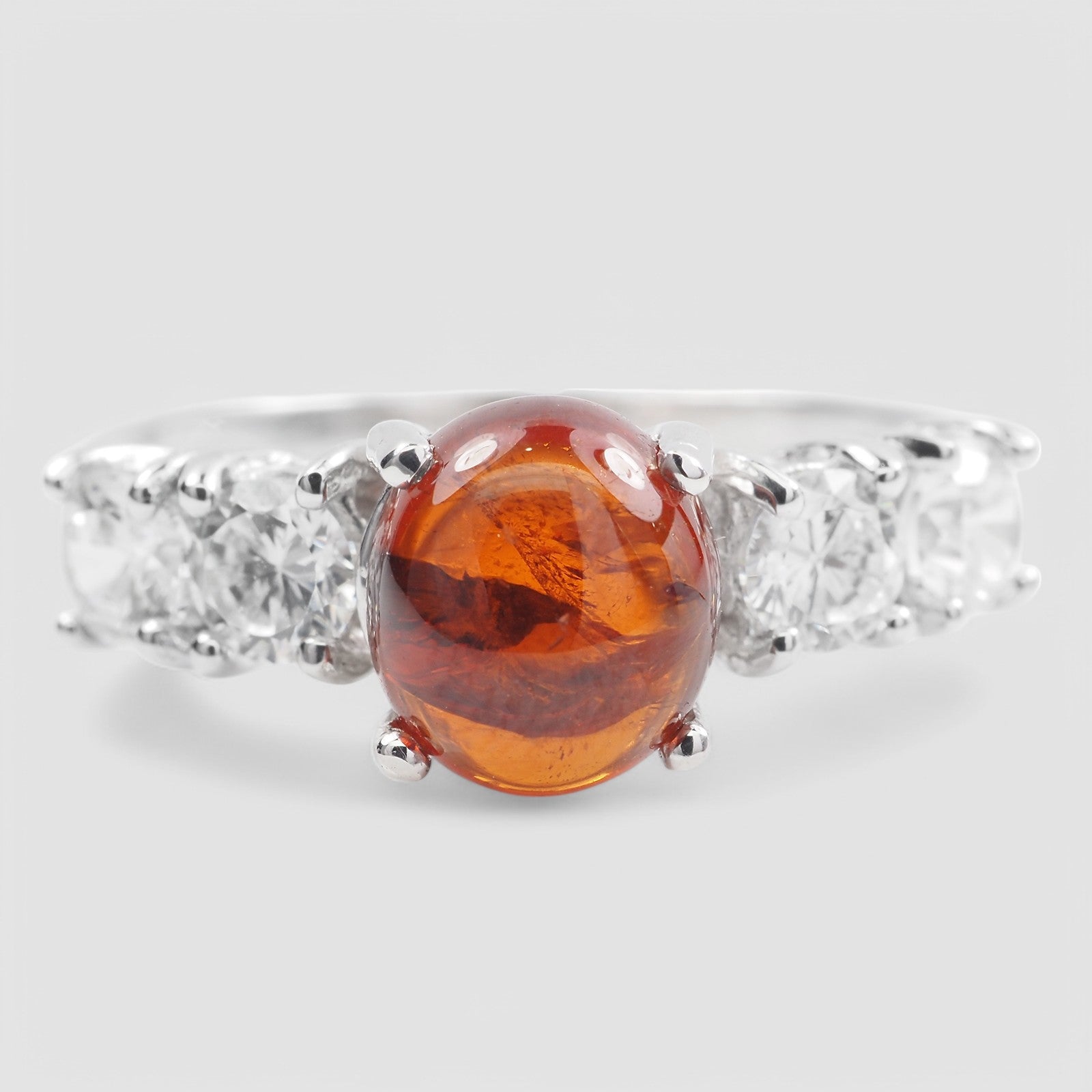 Fanta Orange Spessartite 925 Sterling Silver Ring
