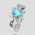 Neon Blue Apatite 925 Sterling Silver Ring