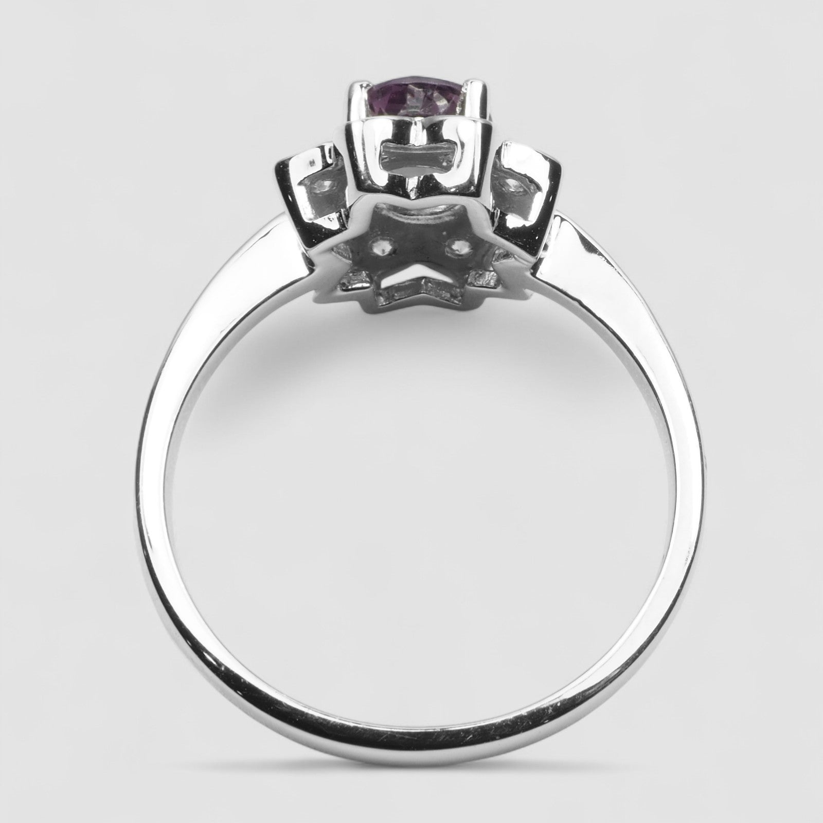 Purple Spinel 925 Sterling Silver Ring