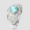 Blue Apatite 925 Sterling Silver Ring