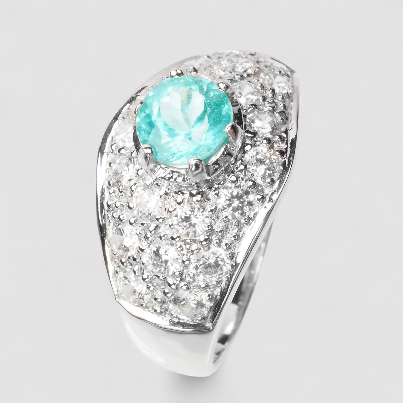 Blue Apatite 925 Sterling Silver Ring