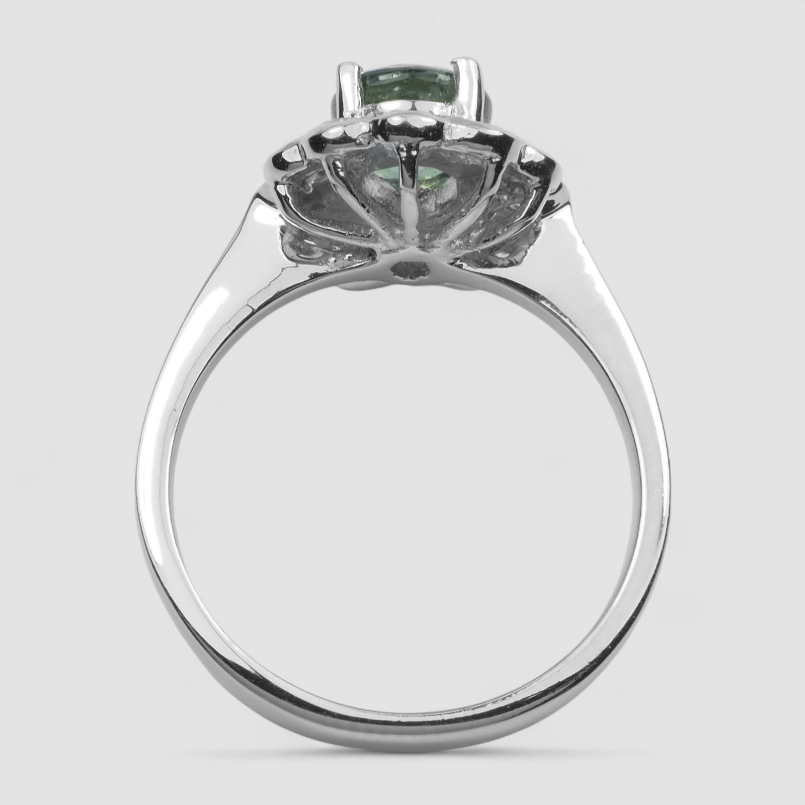 Forest Green Tourmaline 925 Sterling Silver Ring