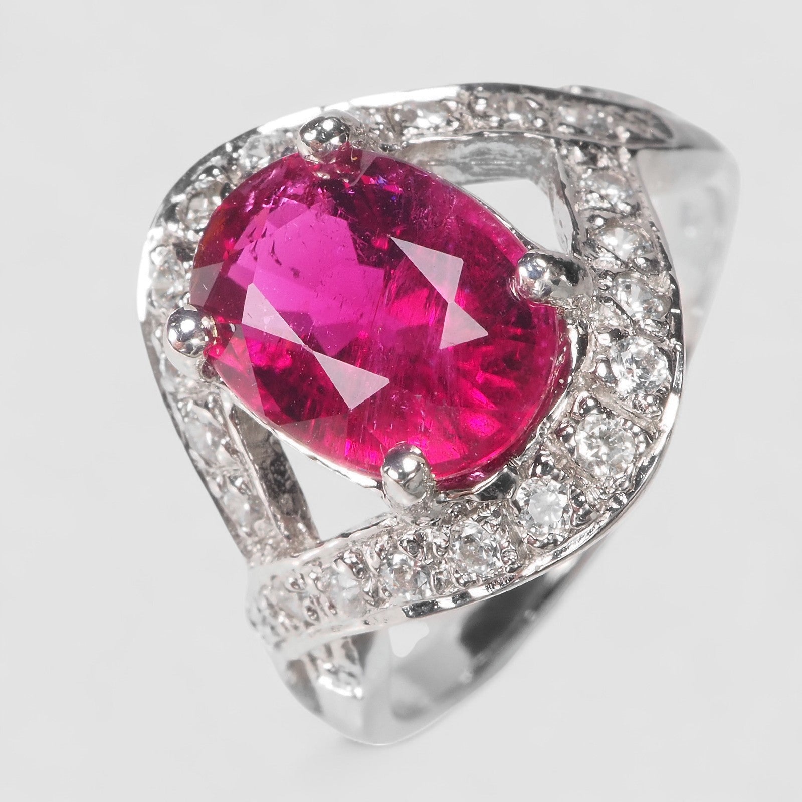 PINK RUBELLITE TOURMALINE 925 STERLING SILVER HANDMADE RING