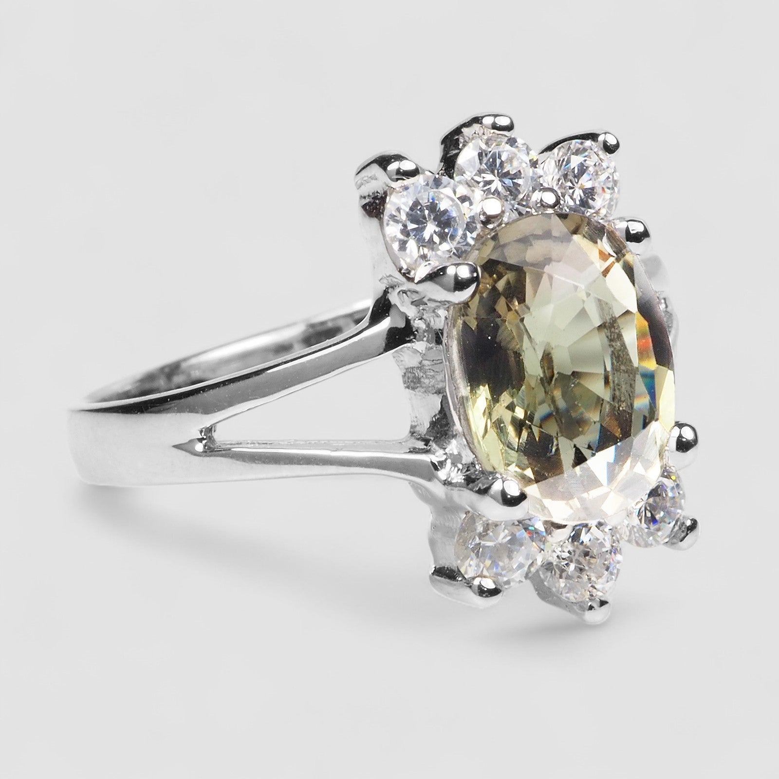Green Tourmaline 925 Sterling Silver Ring